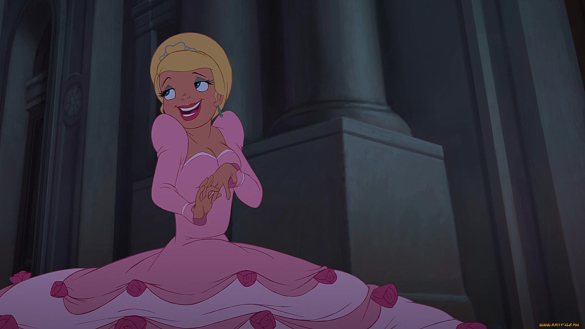 Принцесса Лягушка В Розовом Платье.